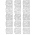 thumbnail image 1 of Plantilla de letras huecas reutilizables para mascotas, molde de pintura DIY, suministros interesantes para hacer tarjetas para proyectos de arte, 15 Uds., 1 of 12