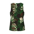 thumbnail image 4 of Haiem Camouflage Skull Men Workout Tank Top Gym Bodybuilding Sleeveless Muscle T Shirts Athletic Tank Breathable Workout Shirt-Medium, 4 of 8