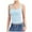 Light Blue, variant on Beach Vacation Clothes for Women Crop Tops Women Camisole Organic Womens Pajama Top with Blouse Dressy Cropped for Bodysuit Band Bohemian Tops Compression Top Crop Camisole Silk Purple L