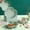Green-GN-clearacne, variant on tumgatte Flower Plates Snack Plates Small Plates Garbage Plates Bone Spitting Plates–Household Seasoning Dining Storage Plates 5 Pack
