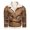 Brown, variant on Vedolay Mens Jackets 2023 Leopard Floral Print Coat Stand Collar Tops Clothes Black,M