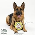 thumbnail image 5 of FancyKitty Active Chewable Flying Disc & Squeaky Dog Toy for Bite-Resistant Green Cat Head Shape Large, 5 of 9