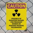thumbnail image 5 of (2 Pack) Possible RF Radiation With Symbol OSHA Caution Radiation Sign 18 Inch X 24 Inch Plastic Sign, Weather Resistant, UV Protected for Workplace, Business, and Construction Site,, 5 of 8
