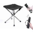 thumbnail image 1 of Portable Camping Seat, Folding Camping Stool, Folding Camping Stool, Mini Portable Folding Chair, Small Aluminum Camping Chair for Travel, Hiking, Fis, 1 of 5