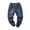 Dark Blue, variant on Men's Skinny Jeans Oversized Elastic Lace Up Pants Leggings Casual Jeans (Blue, XXXL)