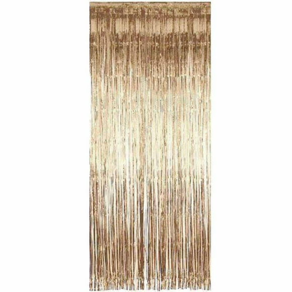 Xingzhi Shimmering Fringe Tinsel Door Curtains Metallic Foil Photo Backdrop Wedding Birthday Pub Stage Party Decoration Valance