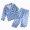 G816-Sky Blue, variant on HFHAPW Girls Pajamas Silk Satin Pajama Set Long Pjs Button Down Sleepwear Soft Lightweight 2Pcs Nightwear for Kids,2-3 Y
