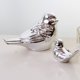 thumbnail image 3 of 2 juegos de estatuil de pájaro de de pájaros de cerámica esmaltada pteada Sunnimix Adorno en forma de pájaro de cerámica, 3 of 8