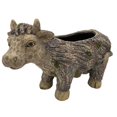 thumbnail image 1 of Esschert Design ZYCT252 Faux Wood Cow Planter - MGO, 1 of 1