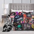 thumbnail image 6 of Ghost-Face Blanket Horror Movie Throw Blanket Anti-Pilling Plush Blanket Lightweight & Ultra-Soft, Warm & Comfy Flannel Fleece Blanket for Couch, Bed, Sofa, 50x60, 6 of 6