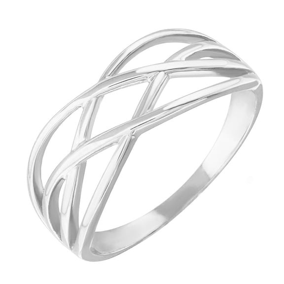 925 Sterling Silver Celtic Knot Thin Band Women's Ring (Size 5)