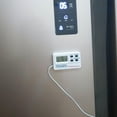thumbnail image 2 of Digital Refrigerator Thermometer Indoor Outdoor Fridge Freezer Thermometer with 2 Sensor and Alarm for Home Restaurant, 2 of 8