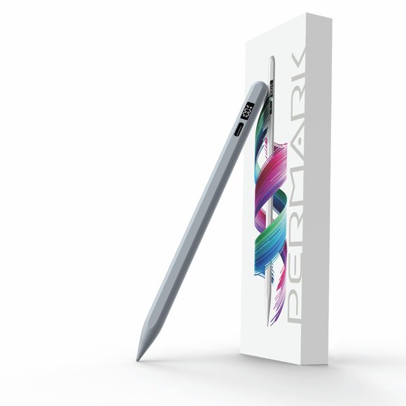Lápiz capacitivo PERMARK para iPad 2018-2025 con pantalla LED de alimentación