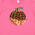 thumbnail image 4 of Inktastic Cheetah Print Pretty Pumpkin with Fall Leaves Boys or Girls Baby T-Shirt, 4 of 5