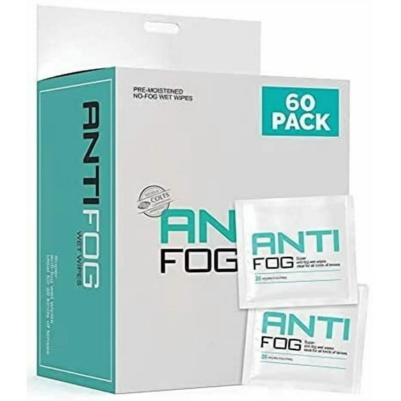 OptiPak Anti Fog Wipes for Eyeglasses - Eyeglass Cleaner Lens Wipes 60 Count