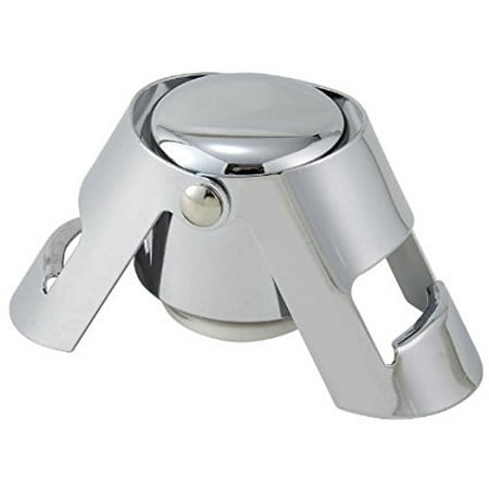 - Chrome Champagne Bottle Stopper, Set of 4 by Winco