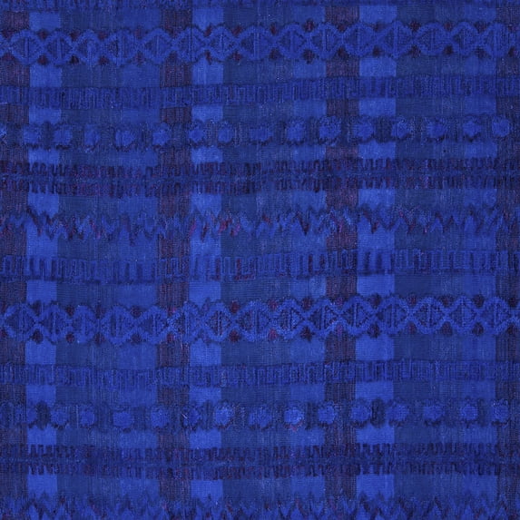 Ahgly Company Indoor Square Abstract Purple Modern Area Rugs, 5' Square