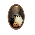 thumbnail image 2 of Vintage Halloween Framed Wooden Print, Ghost Wall Art with Freestanding Design, Decor for Living Room Bedroom, 2 of 6