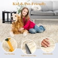 thumbnail image 5 of Washable Rug 9x12 Area Rug for Bedroom Vintage Living Room Rug Neutral Farmhouse Rug Non Slip Large Area Rug Soft Throw Rugs Stain Resistant Carpet for Dining Room Nursery Beige 9'x12', 5 of 8