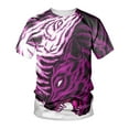 thumbnail image 4 of AURIGATE Men Short Sleeve O-Neck Printed Color Fashion Casual T-Shirt Tops Blouse, 4 of 4