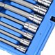 thumbnail image 1 of 10 Piece 4 inch Spline Tip Bit Socket Set M-Type Universal Sleeve M4, 1 of 5