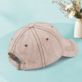 thumbnail image 5 of Unisex Distressed Vintage Washed Baseball Cap Classic Retro Washable Cotton Plain Ball Caps Adjustable Golf Dad Hats Brown, 5 of 5