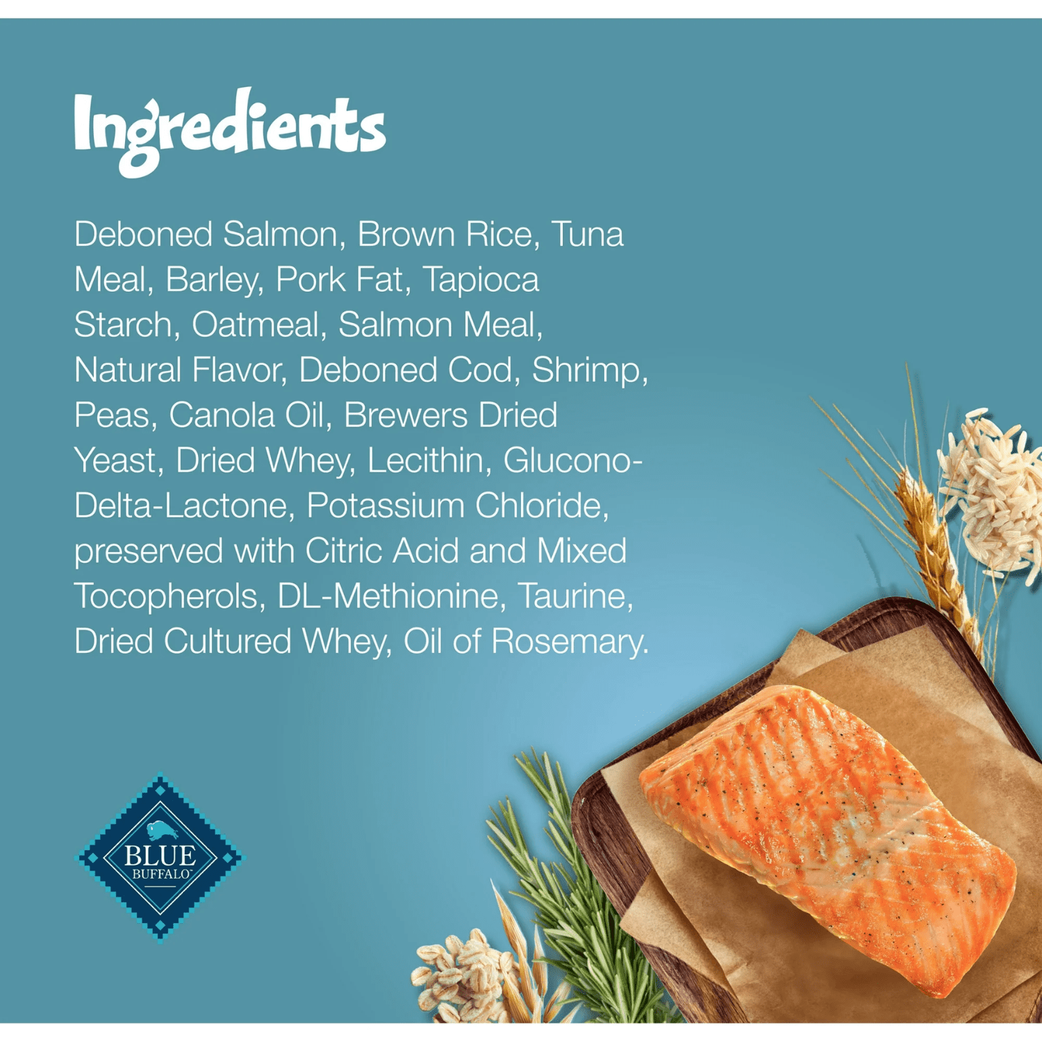 Blue Buffalo Bursts Crunchy & Creamy Cat Dry Treats, Great for Training, Seafood, 2-oz, 56g