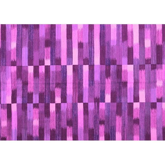Ahgly Company Indoor Rectangle Abstract Pink Contemporary Area Rugs, 8' x 12'