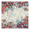 thumbnail image 3 of Unique Loom Chromatic Collection Area Rug - Joyous (4' Square Multi/Blue), 3 of 7