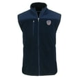 thumbnail image 2 of Men's Cutter & Buck  Navy Milwaukee Brewers Stars & Stripes Big & Tall Cascade Eco Sherpa Fleece Full-Zip Vest, 2 of 3
