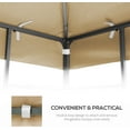 thumbnail image 5 of CoSoTower 10X10 Ft Outdoor Patio Gazebo Replacement Canopy, Double Tiered Gazebo Tent Roof Top Cover Only（Frame Not Include）, 5 of 6