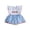 Light Blue, variant on Linfrsh Baby 4th of July Romper Striped Embroidered Sleeveless Bodysuit Casual Infant Overalls for Boys Girls,Light Blue