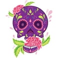 thumbnail image 6 of Dia de los Muertos - Halloween - Day of the Dead - Window Clings  Laptop Stickers, 6 of 10
