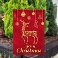 thumbnail image 3 of America Forever Merry Christmas Golden Reindeer Garden Flag 12.5 x 18 Inch Double Sided Outdoor Yard Decorations Winter Holiday Rustic Farmhouse Red Christmas Decorations Flag, 3 of 3