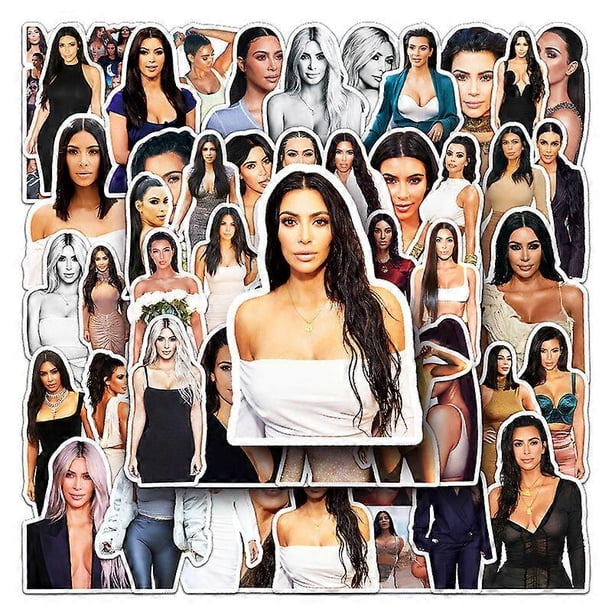 50X Sexy Kim Kardashian Protrait Stickers Scrapbook Graffiti Hydro Flasks Iphone