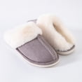 thumbnail image 5 of Pantuflas de algodón para otoño e invierno, de gamuza de algodón con memoria, cálidas para el hogar, para hombres y mujeres, 5 of 5