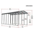 thumbnail image 3 of Arrow 14 x 33 x 14 ft Charcoal RV Carport, 3 of 8