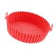 thumbnail image 5 of Fryer Liner Round Thickened Food Grade Silicone Flexible Easy to Clean Reusable Fryer Pot Red, 5 of 5