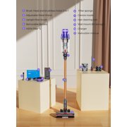 Laresar 500W Vacuum Cleaner for Home, Cordless Vacuum Cleaner, Carpet Cleaner, 55KPA, 2200mAh, Hard Floors, Pet Hair
