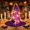 Purple, variant on LED Battery Powered Halloween Light String, Eerie Decoration Light For Party, Halloween Wizard Hat Lamp With Battery Operated Lights