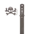 thumbnail image 2 of Unisex Skull Crossbones Buckle Snap-On Belt – 1.5" Wide, 2 of 3