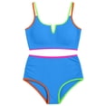 thumbnail image 4 of Plus Size Swimwear Two Piece Ruffled Strapless Bikini For High Waisted Bathing Swim Suit Cover Ups Women plus Size Women plus Size Swimsuit Cover Swim Dress Swimsuit Cover up plus Size 4x plus Size, 4 of 4