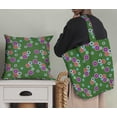 thumbnail image 5 of Soimoi Green Rayon Fabric Artistic Flower & Geometric Printed Fabric 1 Yard 42 Inch Wide, 5 of 5