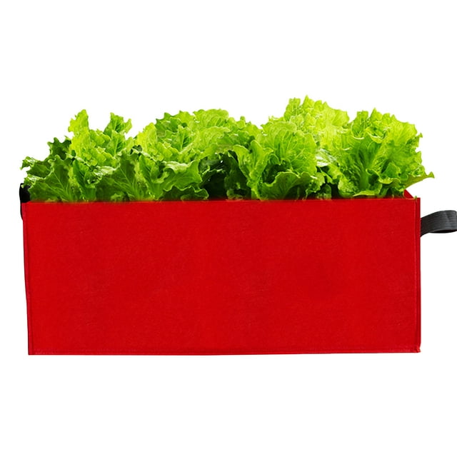 Labymos Rectangle Garden Grow Bags Planter Box Planting Beds Grow Pots with Handles Breathable Felt