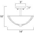 thumbnail image 2 of Maxim Lighting - Three Light Semi Flush Mount - Semi-Flush Mount - Rocco-Three, 2 of 2