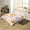 Orange, variant on Cartoon Corgi Queen Duvet Cover Chic Floral Bedding Set for Girls Boys, Kawaii Dog Theme Bed Set Pink Flower Comforter Cover, Colorful Polka Dots Reversible Bedspread Cover （No Comforter）