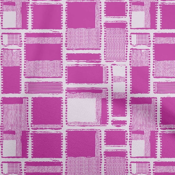 oneOone Viscose Jersey Purple Fabric Geometrical Sewing Material Print Fabric By The Yard 60 Inch Wide