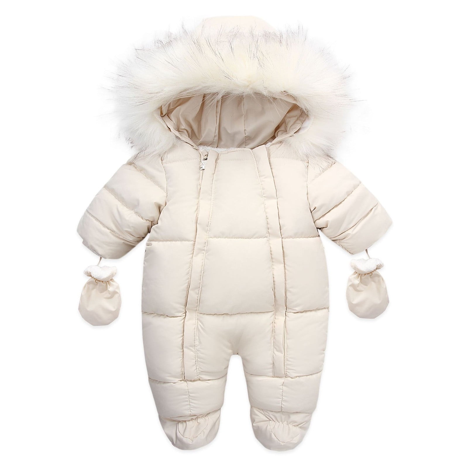 Baby Girl Boy Coat Winter Snowsuit Toddler Jacket Clothes Zipper ...