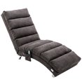 thumbnail image 7 of ARCTICSCORPION Massage Recliner Chaise Chair, Upholstered Lounge Indoor Chair, Lazy Sofa Chair with Backrest for Teens and Adults, Modern Long Lounger for Office Bedroom Living Room, Dark Gray, 7 of 7