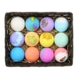 thumbnail image 4 of Set de regalo de 12 bombas de baño, manteca de karité y coco para hidratar la piel seca, perfecto para baños de burbujas y spa. Idea de regalos hechos a mano para el día de la madre de cumpleaños para ella / él, esposa, novia Vhermosa HMHZ267, 4 of 5